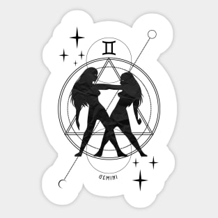 Zodiac, Gemini, Astrology, Star sign, Stars Sticker